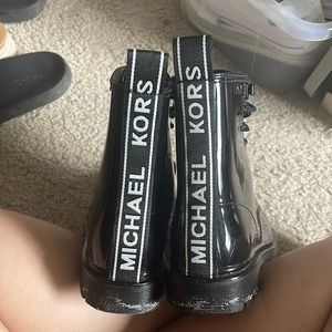 michael kors combat boots